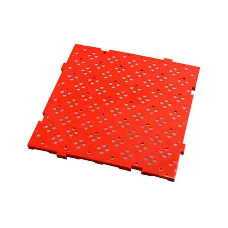 Caillebotis HACCP - 50 x 50 cm - Epaisseur 22 mm - Rouge