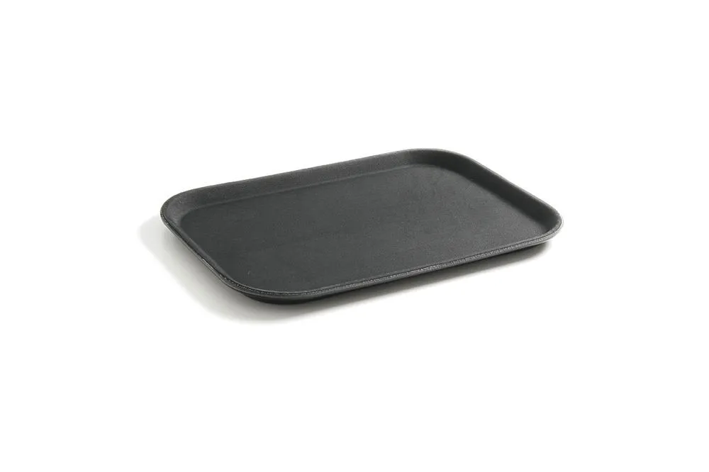 Rechteckiges Tablett aus Polypropylen - Schwarz - 530 x 325 mm