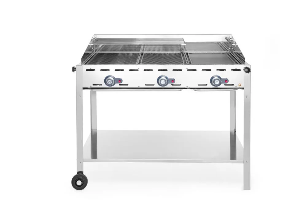 Professioneller Gasgrill Green Fire - 3 Brenner