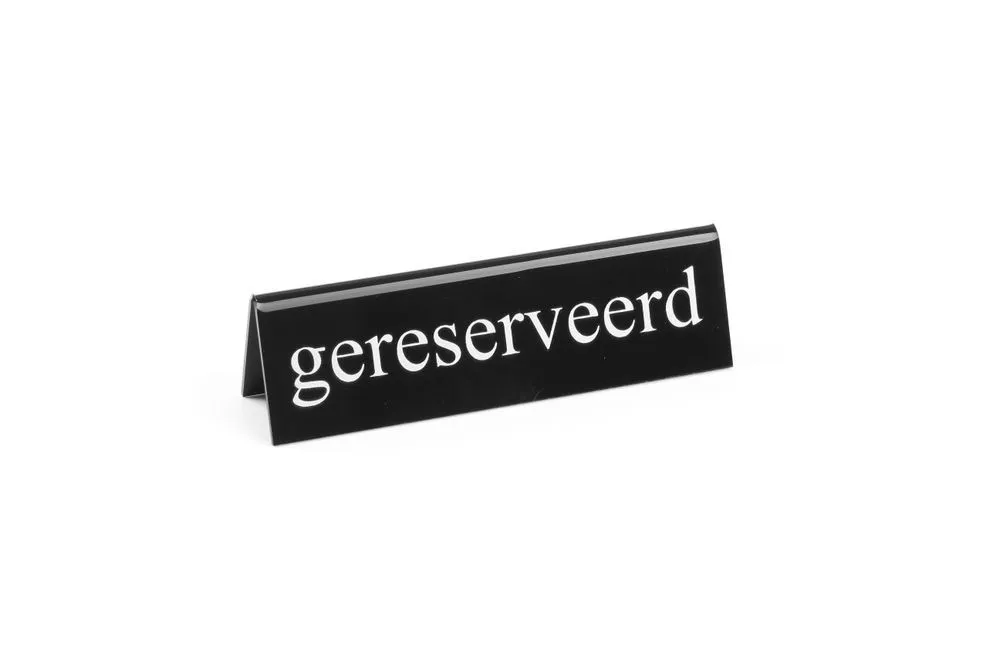Tischständer für Reservierung