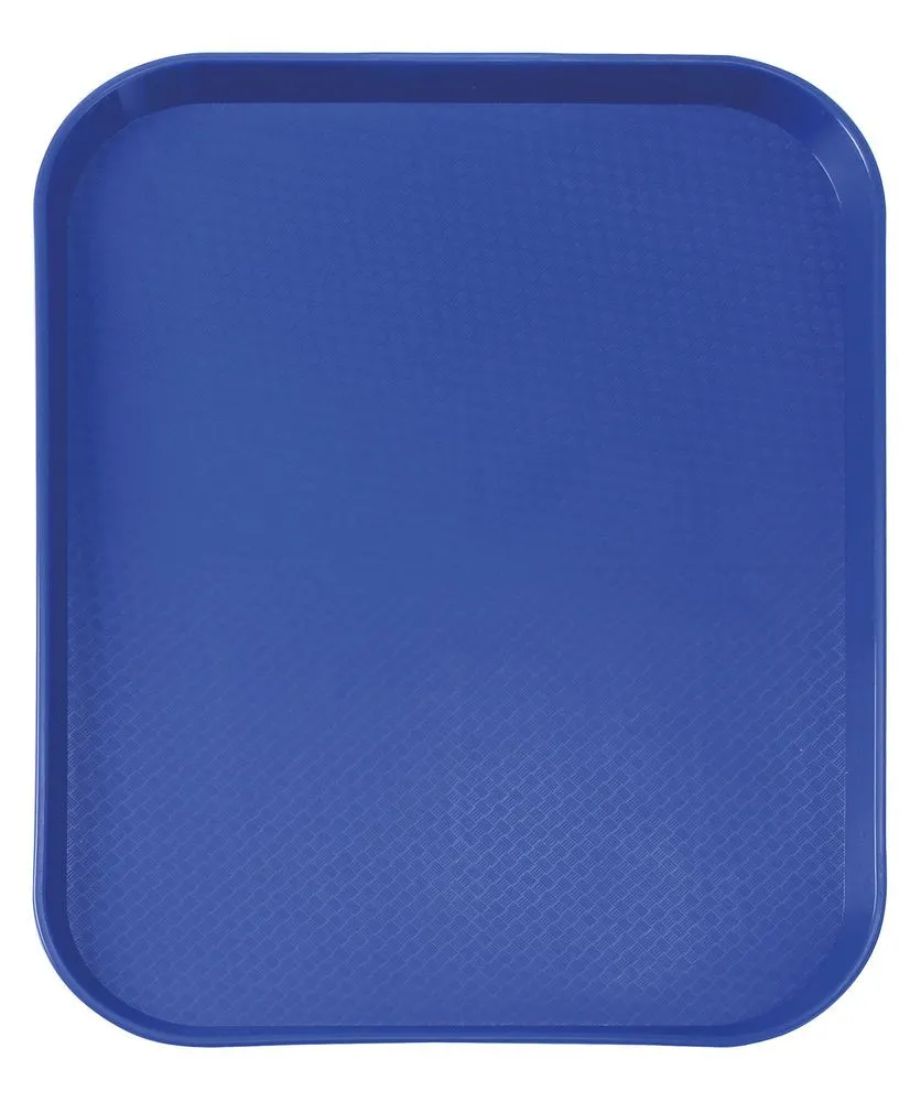 Rechteckiges Tablett Fast Food - Kleines Modell 265 x 345 mm - Blau