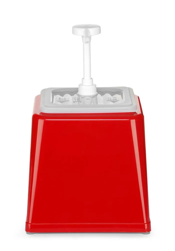 Saucenverteiler mit Pumpe - Rot - 2,5 L