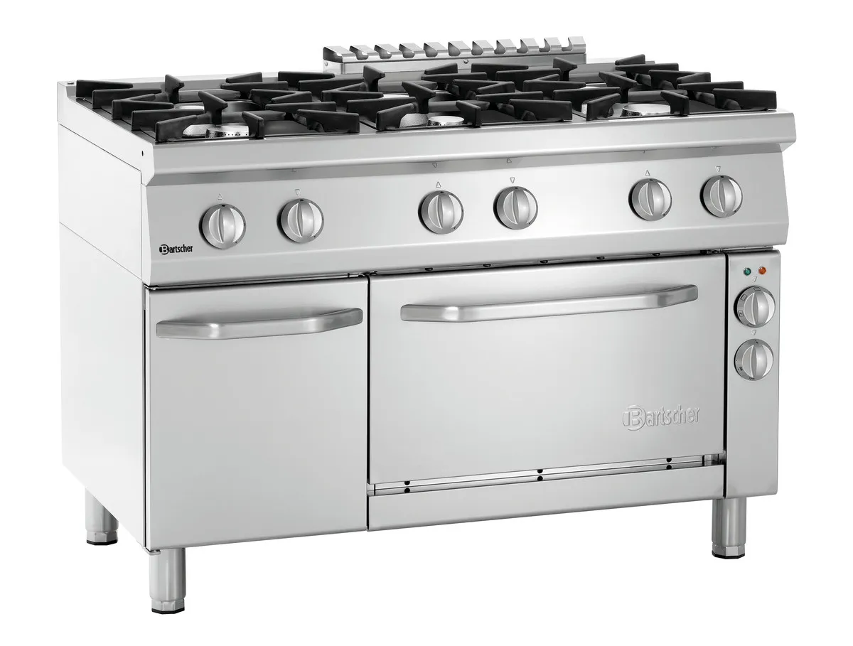 Herd Serie 700 - 6 Brenner & GN1/1 Ofen