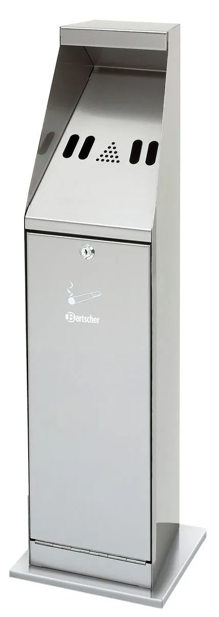 Aschenbecher auf Säule - Silber