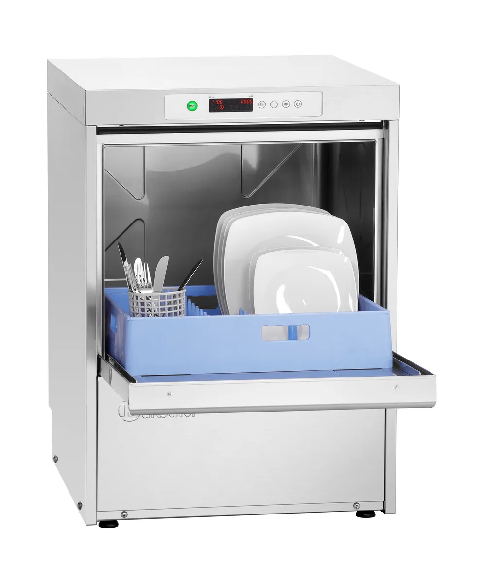 Professioneller Geschirrspüler US PPlus 500 LPR mit Abwasserpumpe - 50 x 50 cm