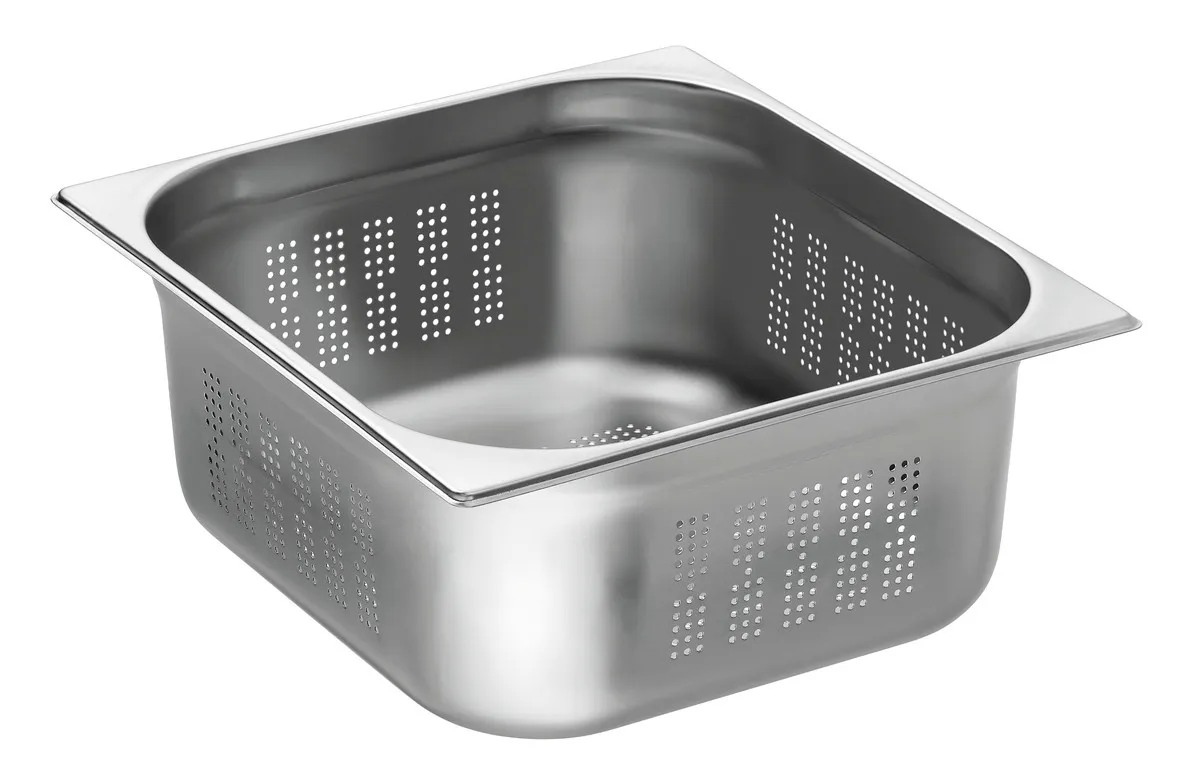 Gastronorm-Behälter GN 2/3 Perforiert Edelstahl – Tiefe 150 mm – 13 L