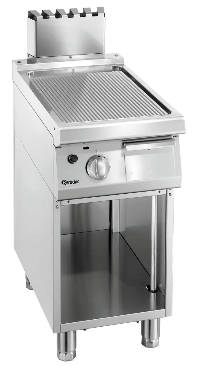 Gerillte Snackplatte Breite 400 mm - Gas