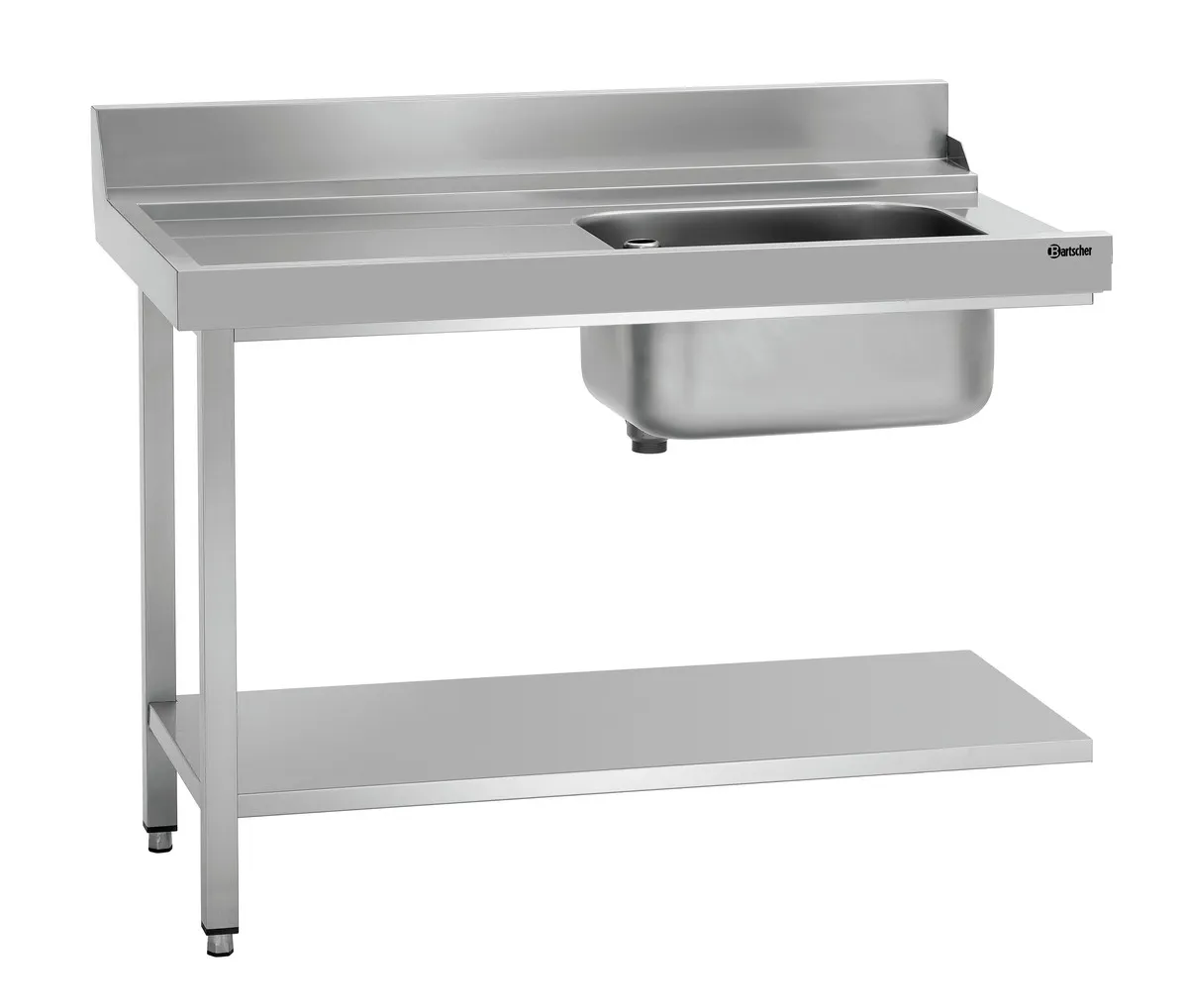 Sortiertisch mit 1 Behälter - Links - L 1200 x T 720 mm