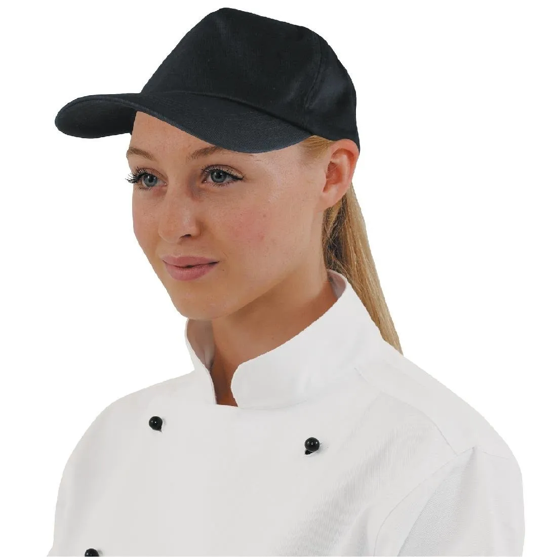 Baseballkappe Schwarz mit verstellbarem Riemen - Einheitsgröße