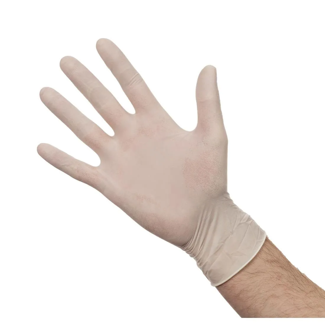 Gepuderte Latexhandschuhe - Größe L - Packung mit 100