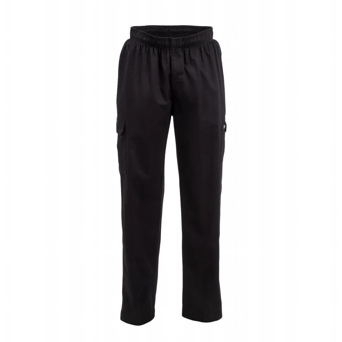 Küchenhose Unisex Cargo Schwarz - Größe M