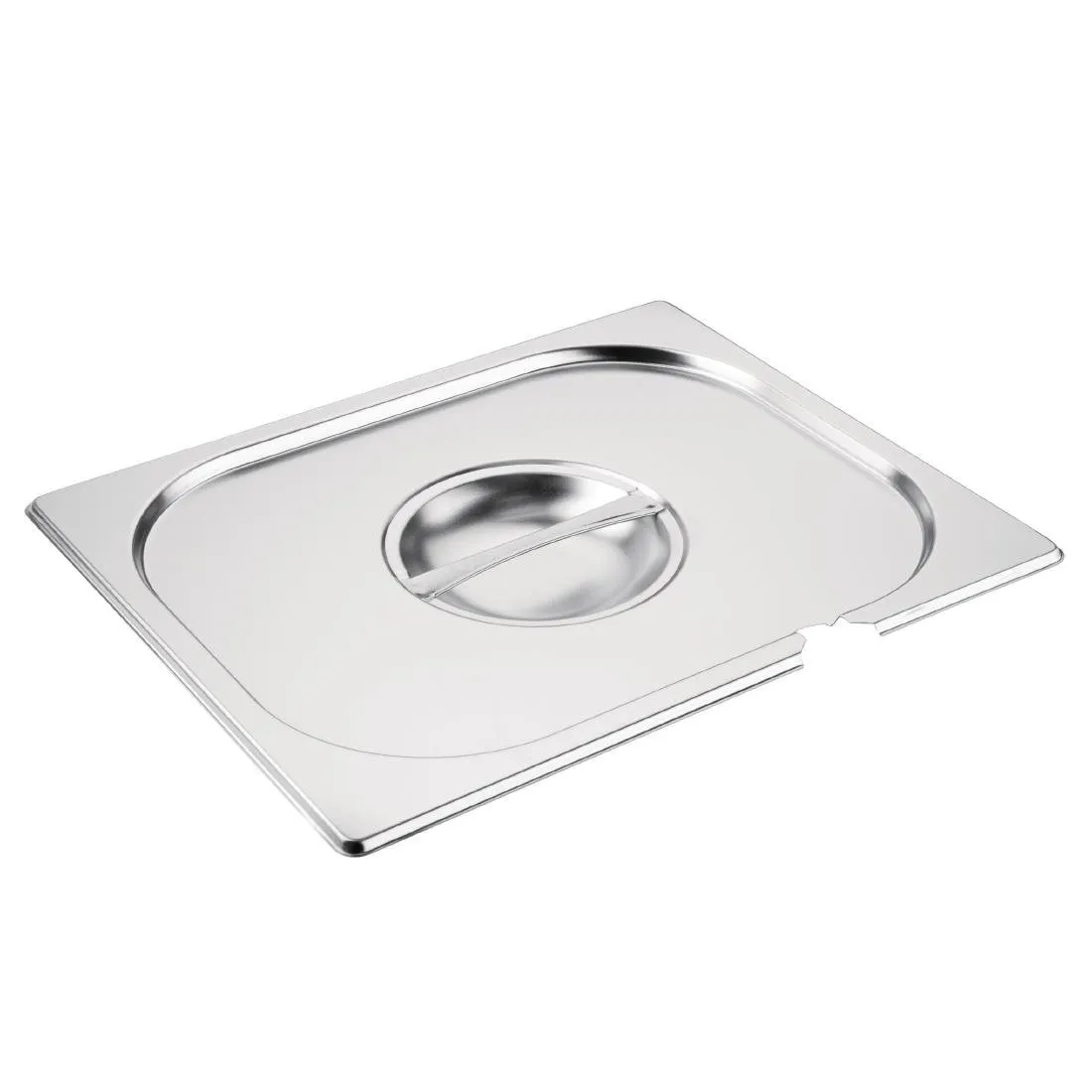 Deckel aus Edelstahl GN 1/2 mit Kerbe
