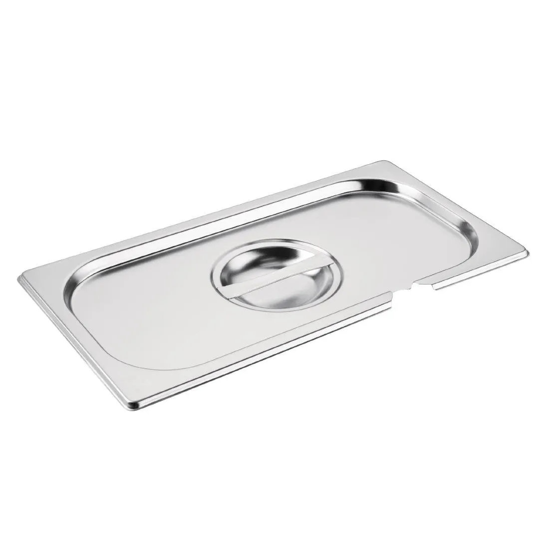 Edelstahldeckel GN 1/3 mit Kerbe