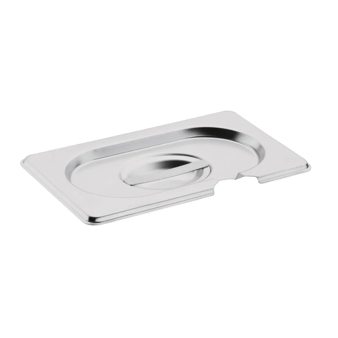 Edelstahldeckel GN 1/9 mit Kerbe