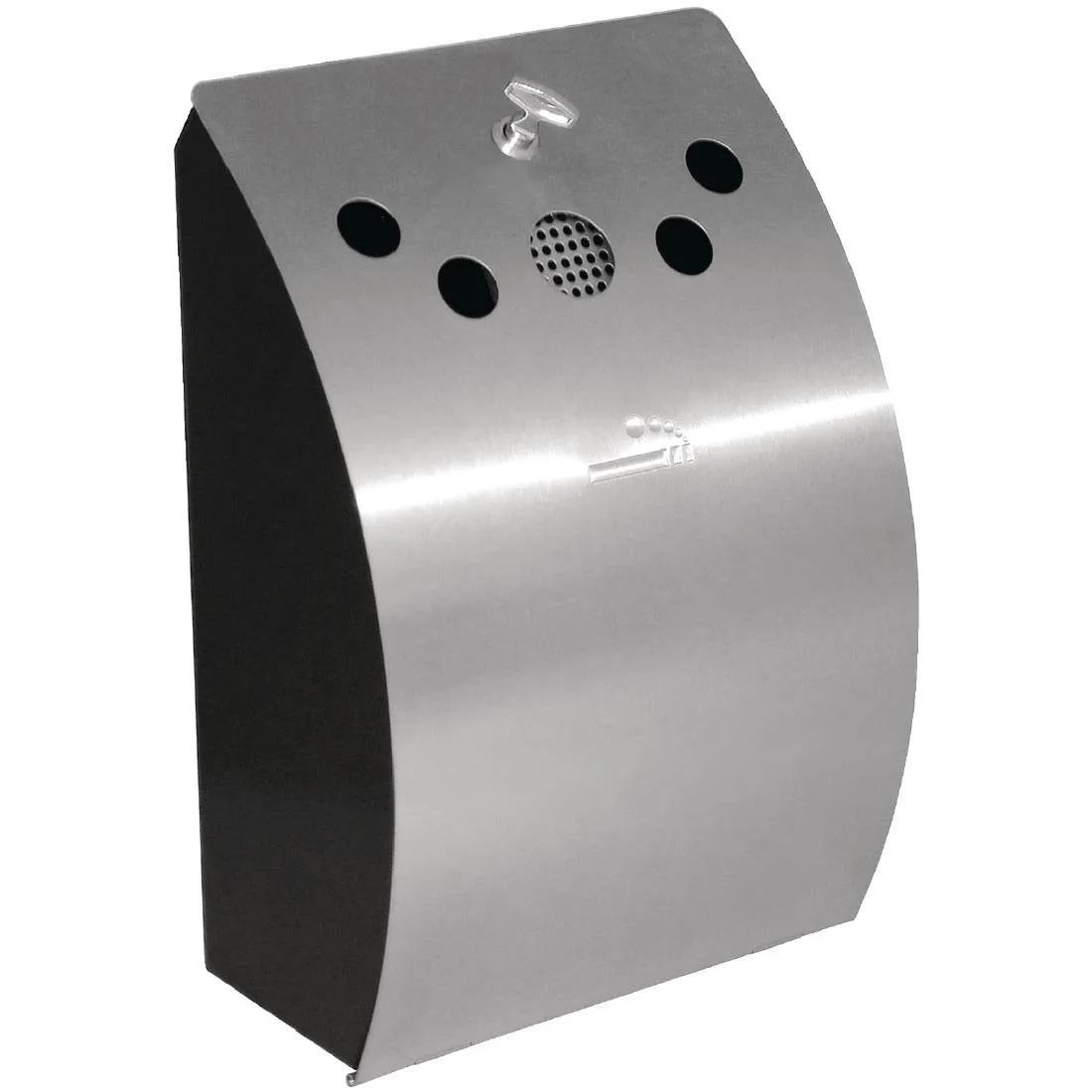 Wandaschenbecher aus Edelstahl - 245 x 142 mm