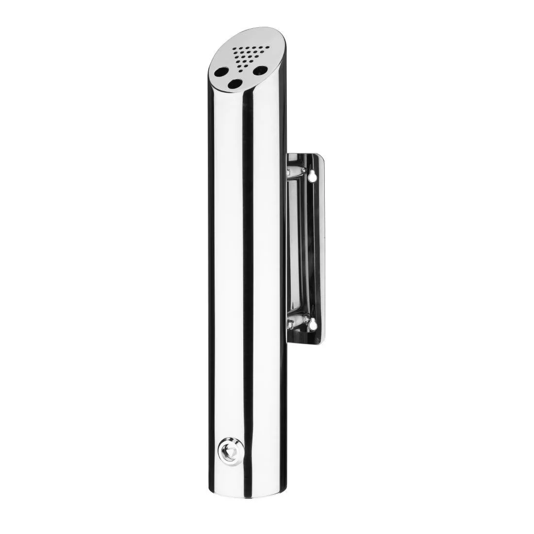 Wand-Zylinder-Aschenbecher aus Edelstahl - Ø 75 mm