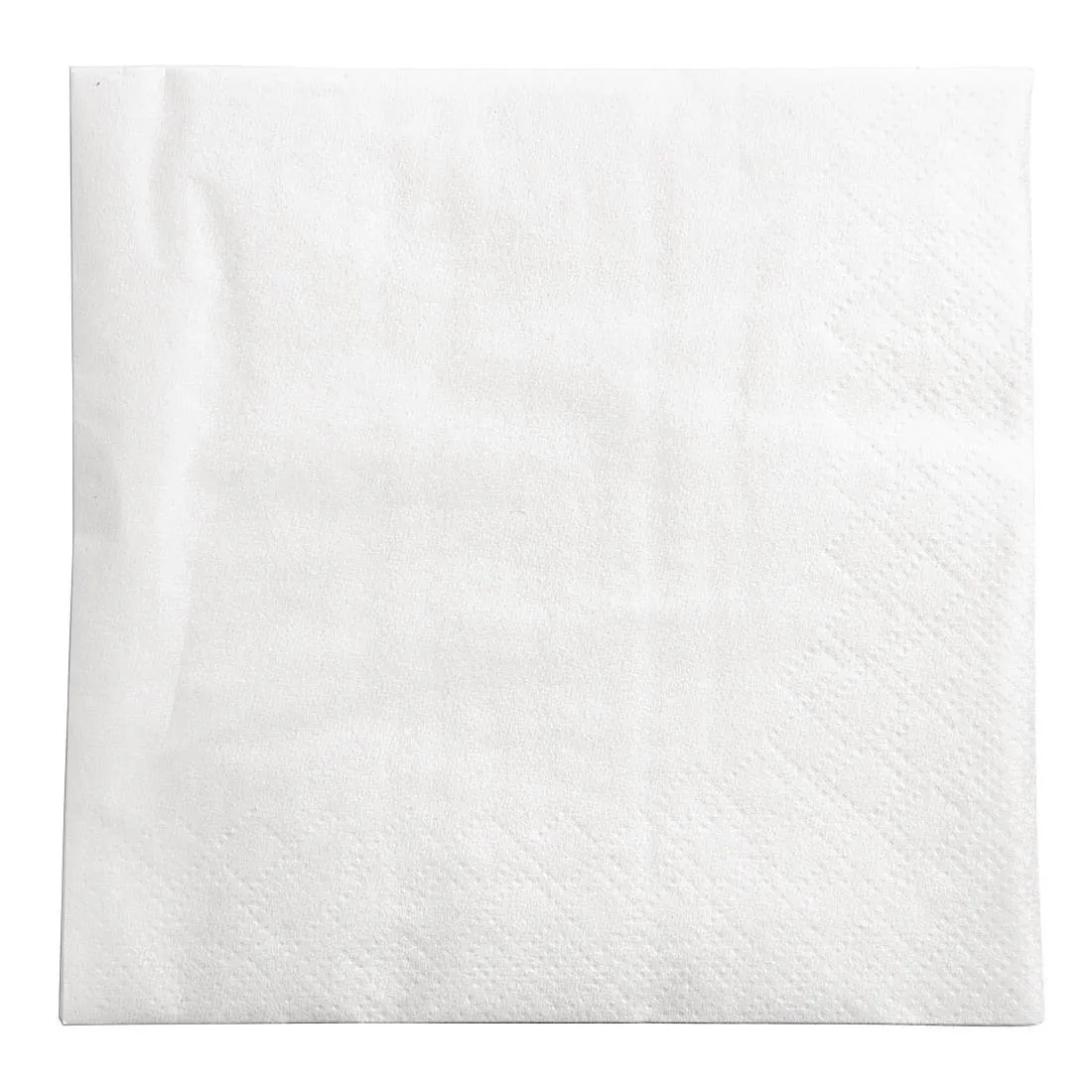 Cocktailserviette weiß 2-lagig - 240 x 240 mm - Set mit 1500