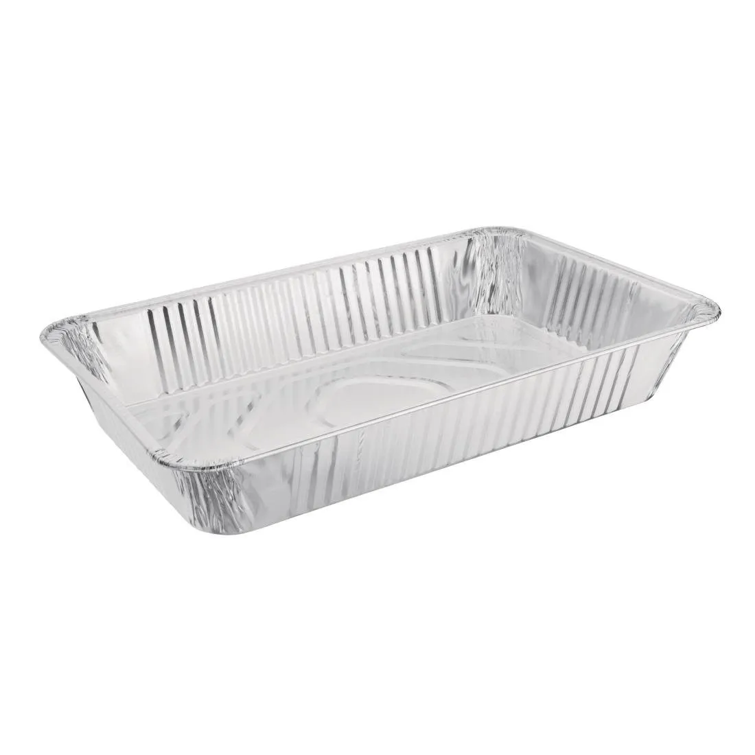 Rechteckiges Aluminiumtablett GN 1/1 9,6 L - Set mit 5 Stück