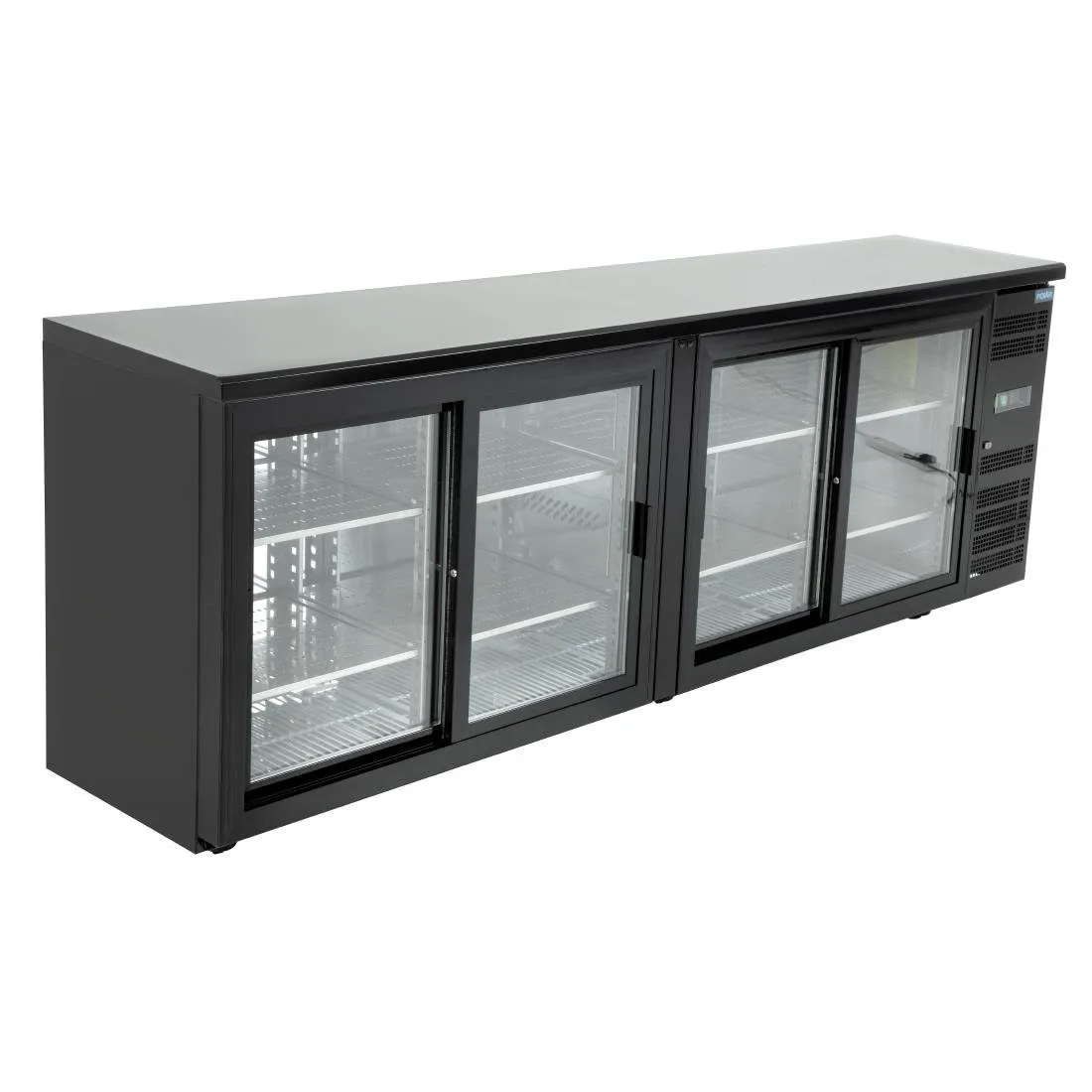 Rückkühltheke - 4 Schiebetüren aus Glas - 698 L