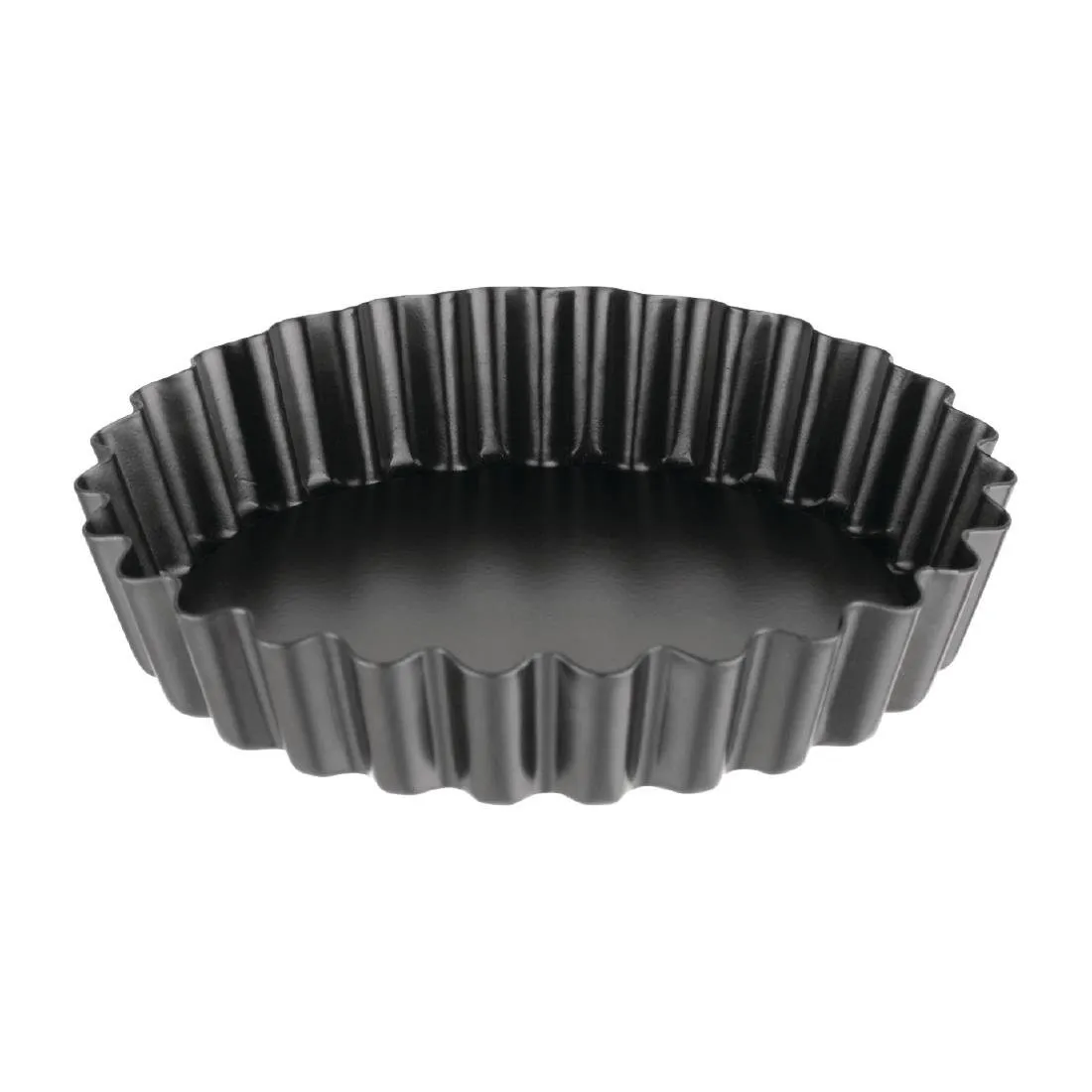 Tartelette-Backform mit Antihaftbeschichtung und herausnehmbarem Boden - ø 10 cm - Set mit 3 Stück