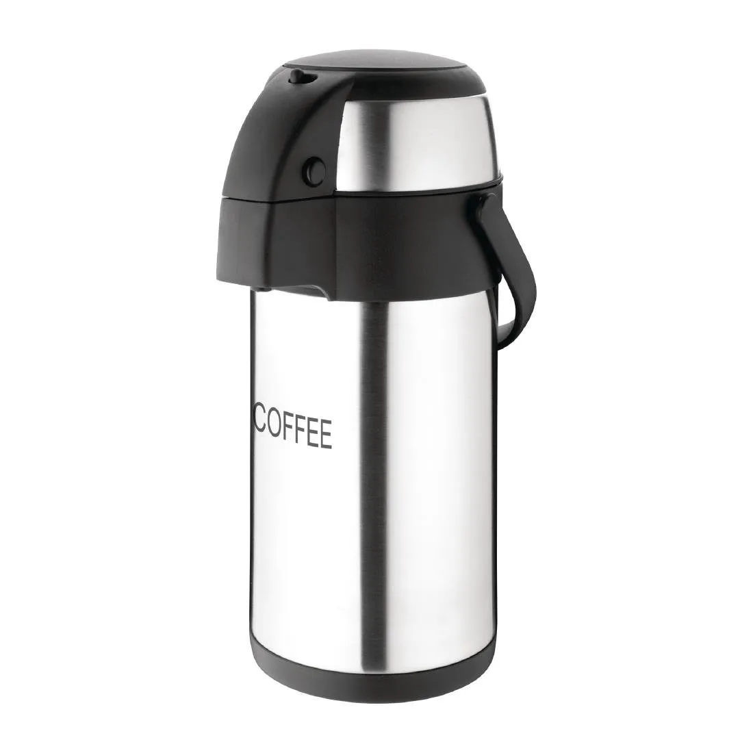 Kaffeekanne mit Pumpe aus Edelstahl - 3 L