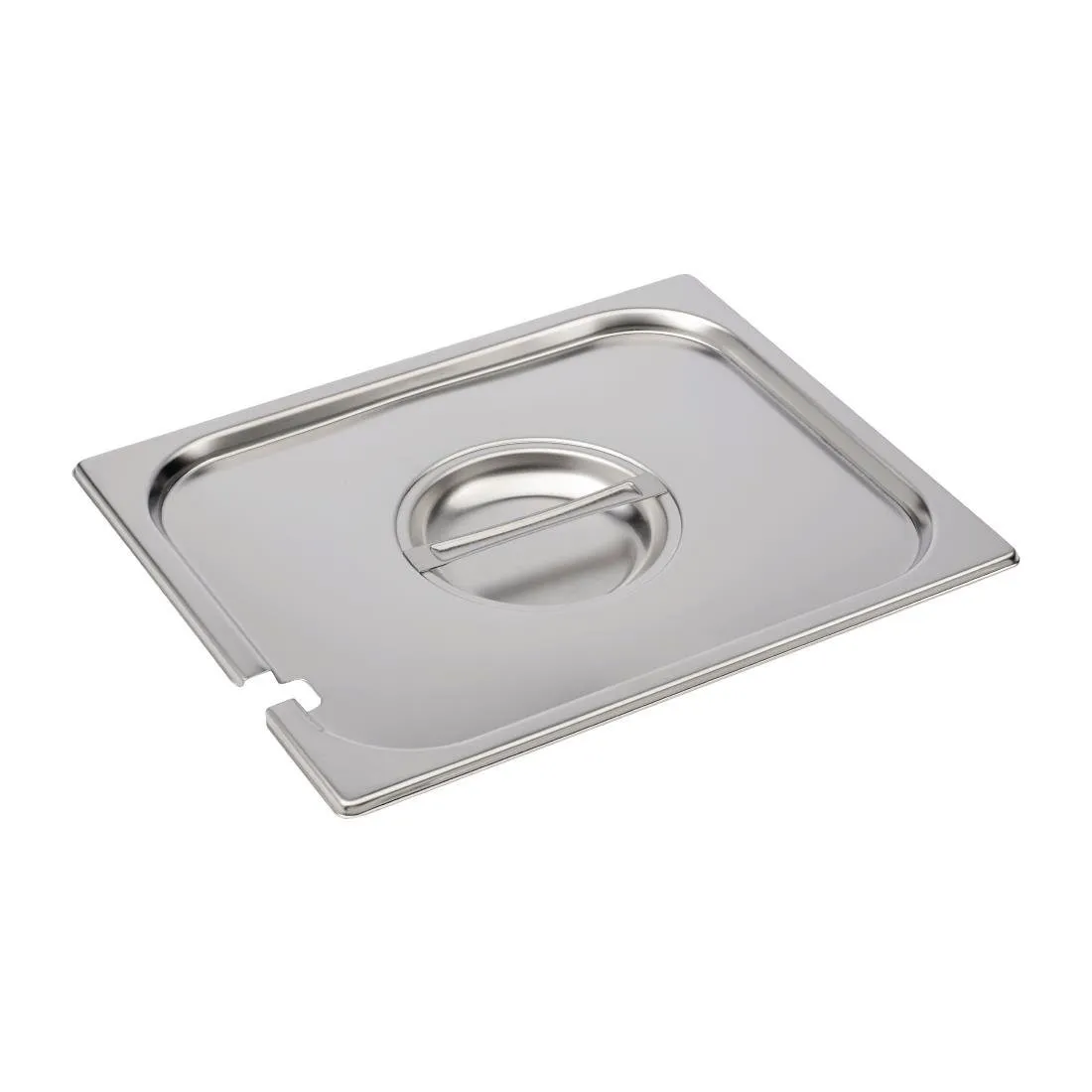 Edelstahldeckel mit Kerbe - GN 1/2