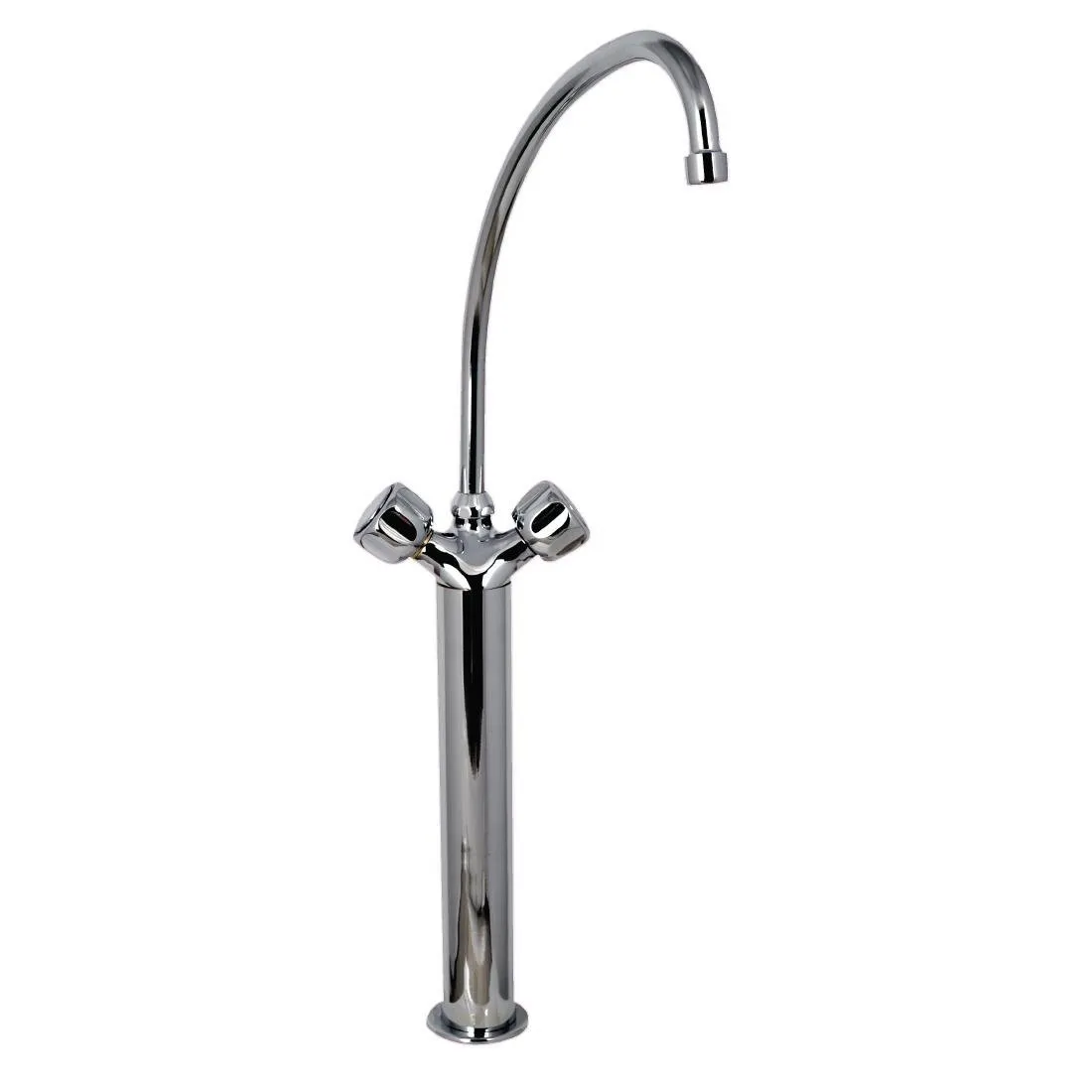 Einloch-Mischbatterie-Schwere Ausführung 3/4" Mit 2 Armaturen auf Säule - L 300 mm