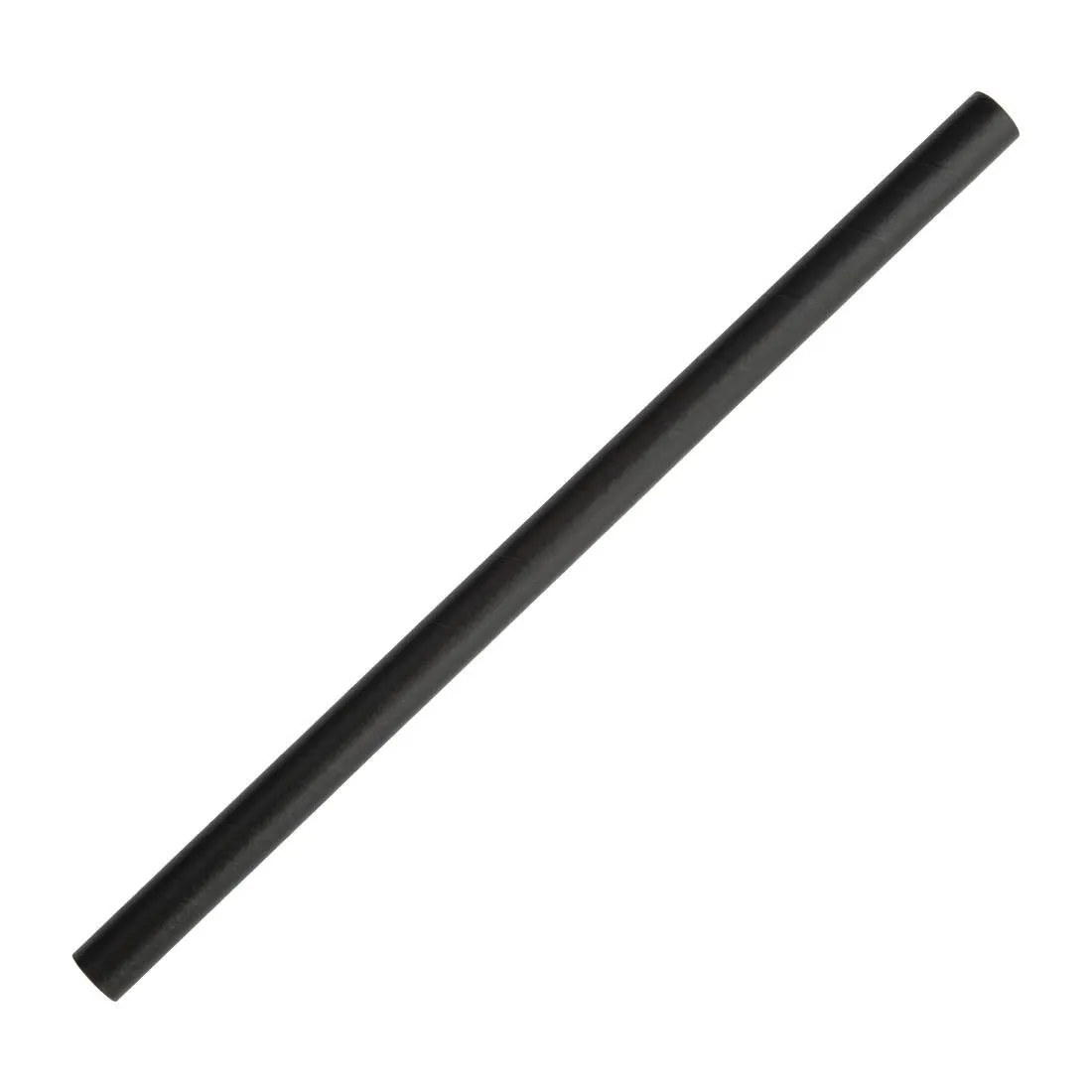 Papier Smoothie-Strohhalme - Schwarz - L 210mm - Packung mit 250
