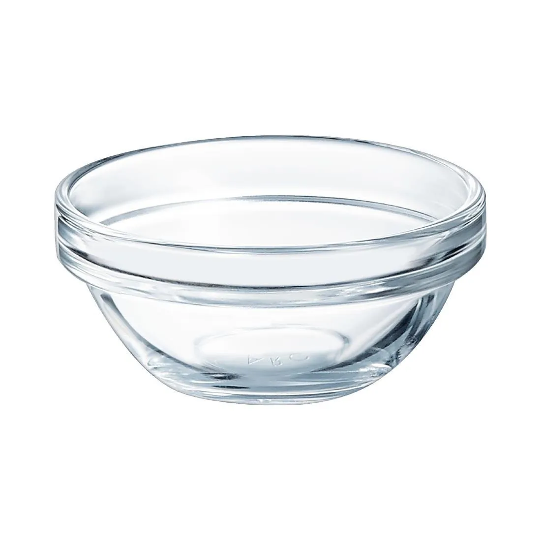 Stapelbare Glasschüsseln aus gehärtetem Glas - Ø70mm - Set mit 6