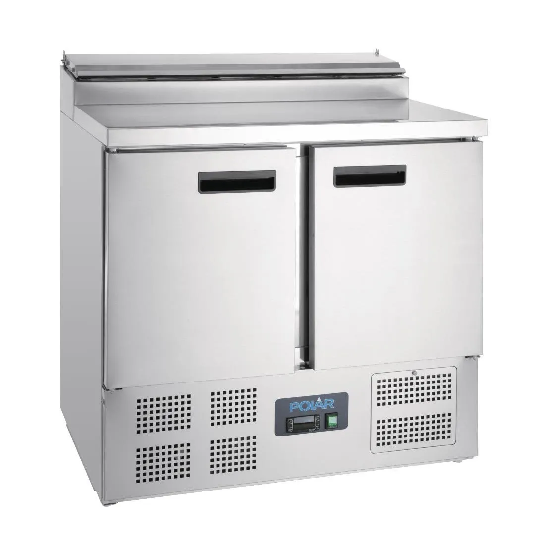 Kühltheke für die Zubereitung von Pizzen und Salaten Serie G -254L 5 GN 1/6 Behälter