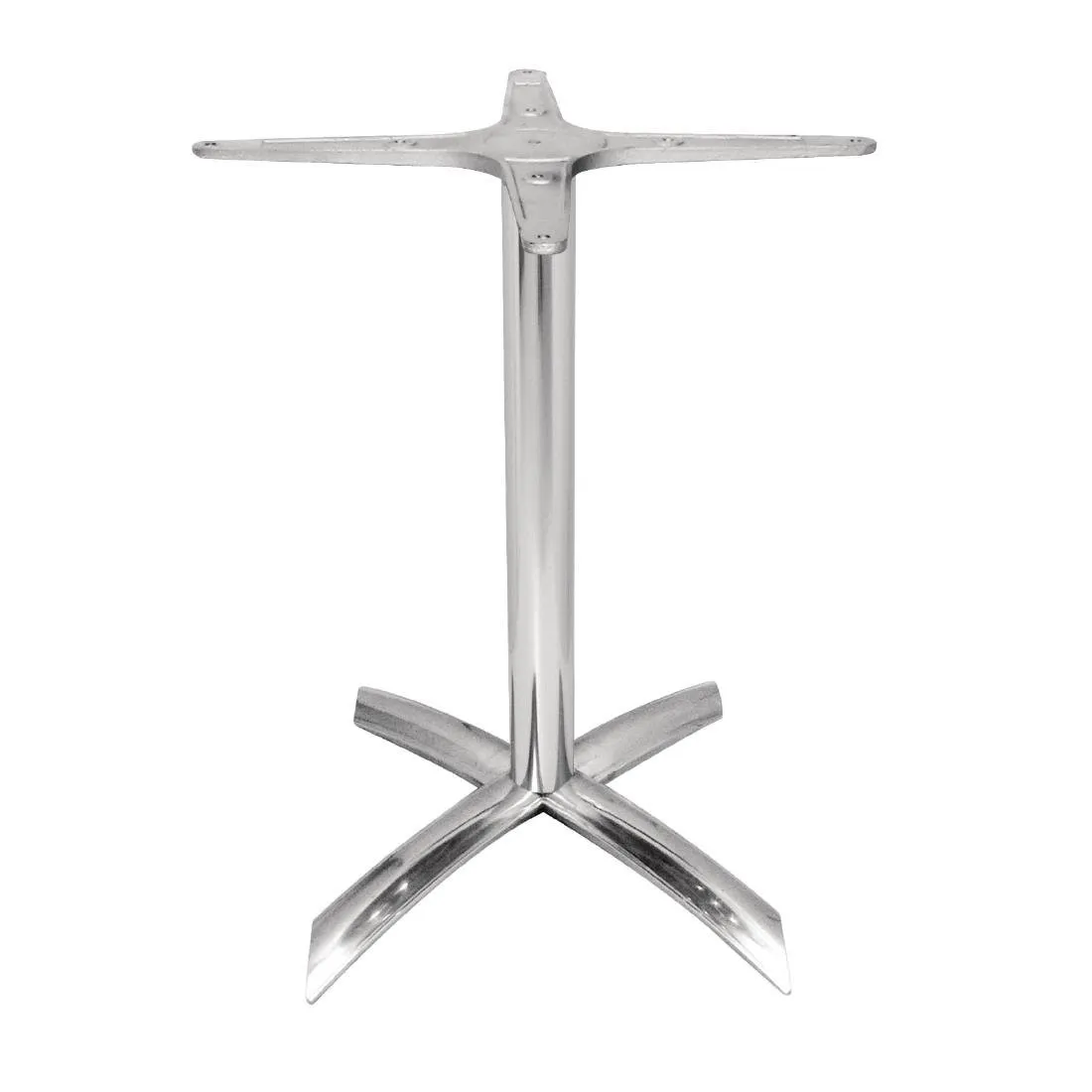 Tischfuß mit klappbarer Aluminiumplatte