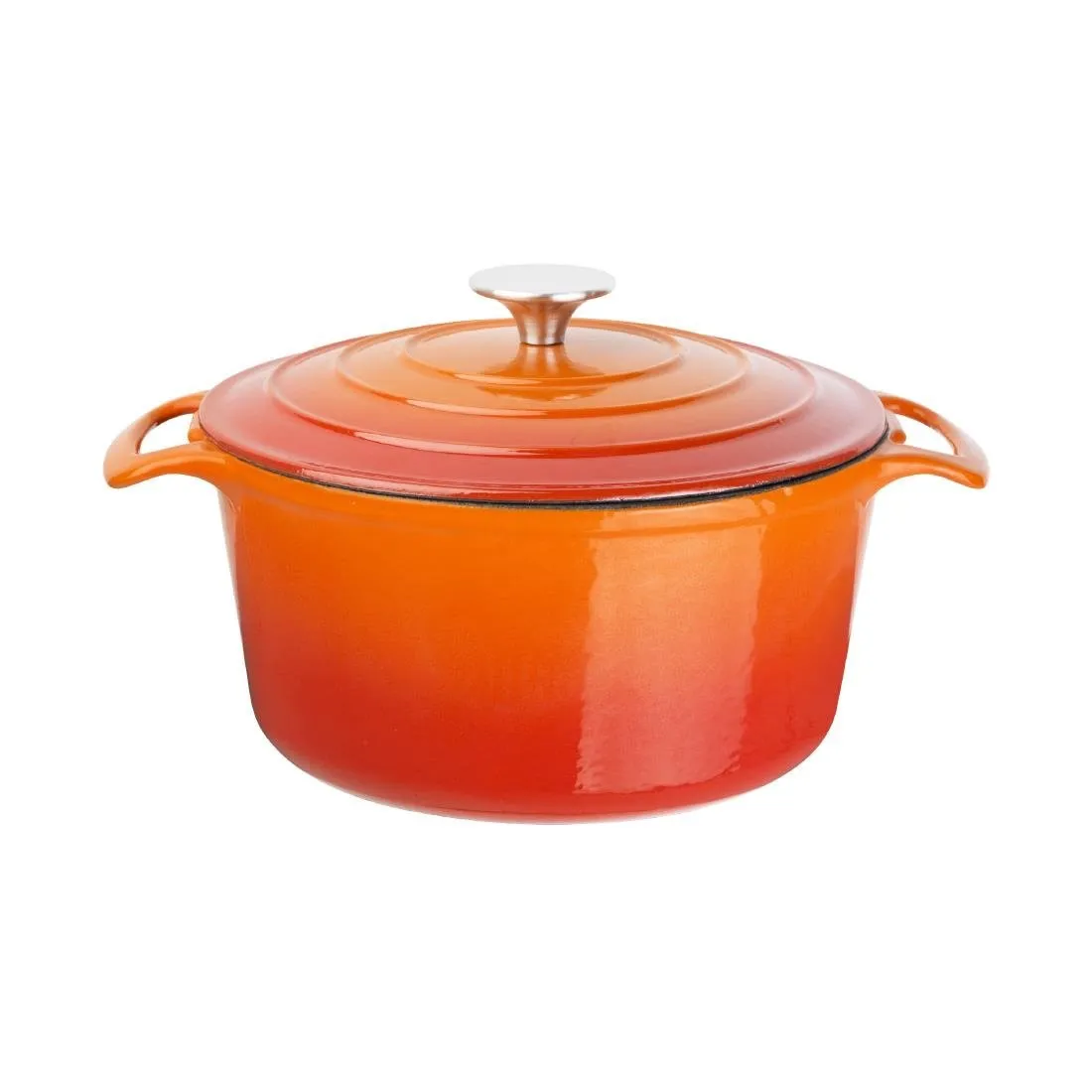 Großer runder Orangentopf - 4L