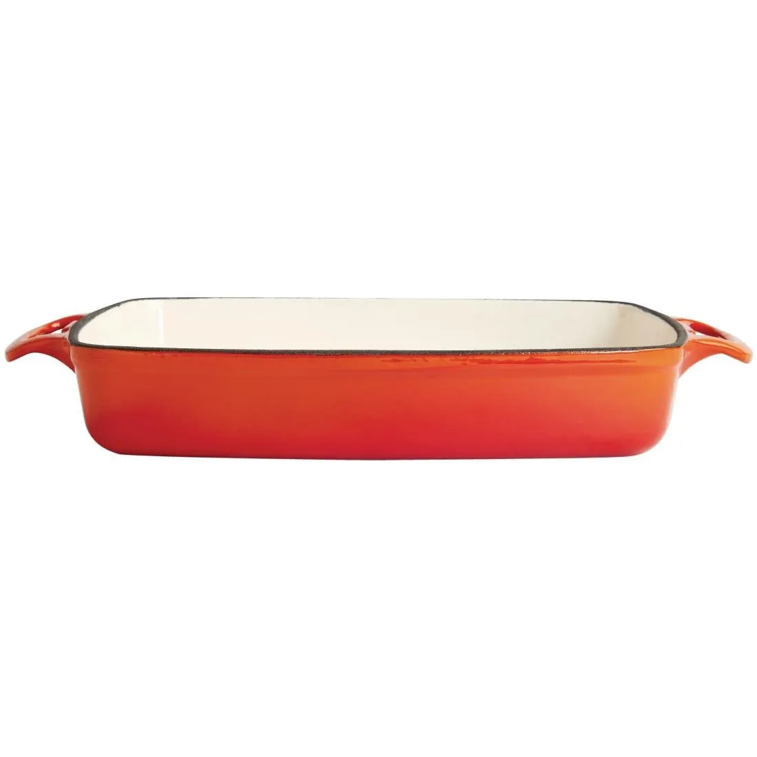 Rechteckige Gusseisenpfanne Orange - 2,8L