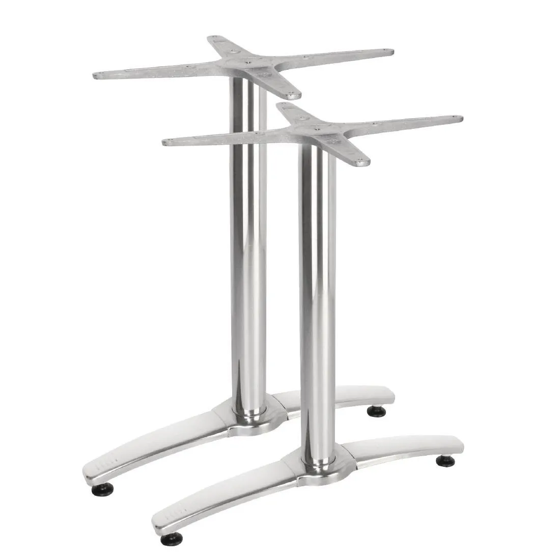 Doppelter Aluminiumtischfuß - Set aus 2
