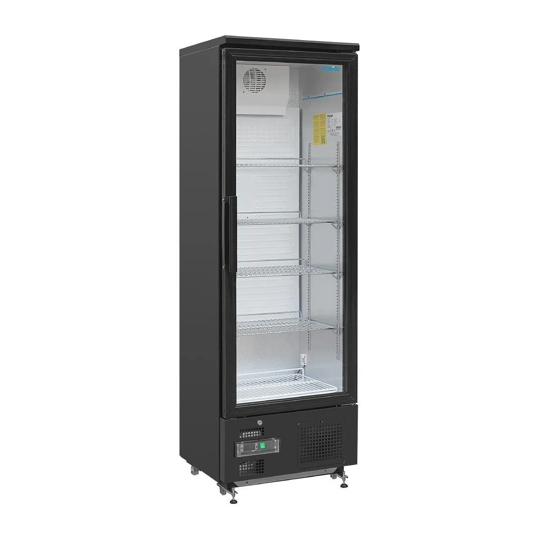 Rückkühlbarer Hinterbar - 1 Schwingtür aus Glas - 307 L