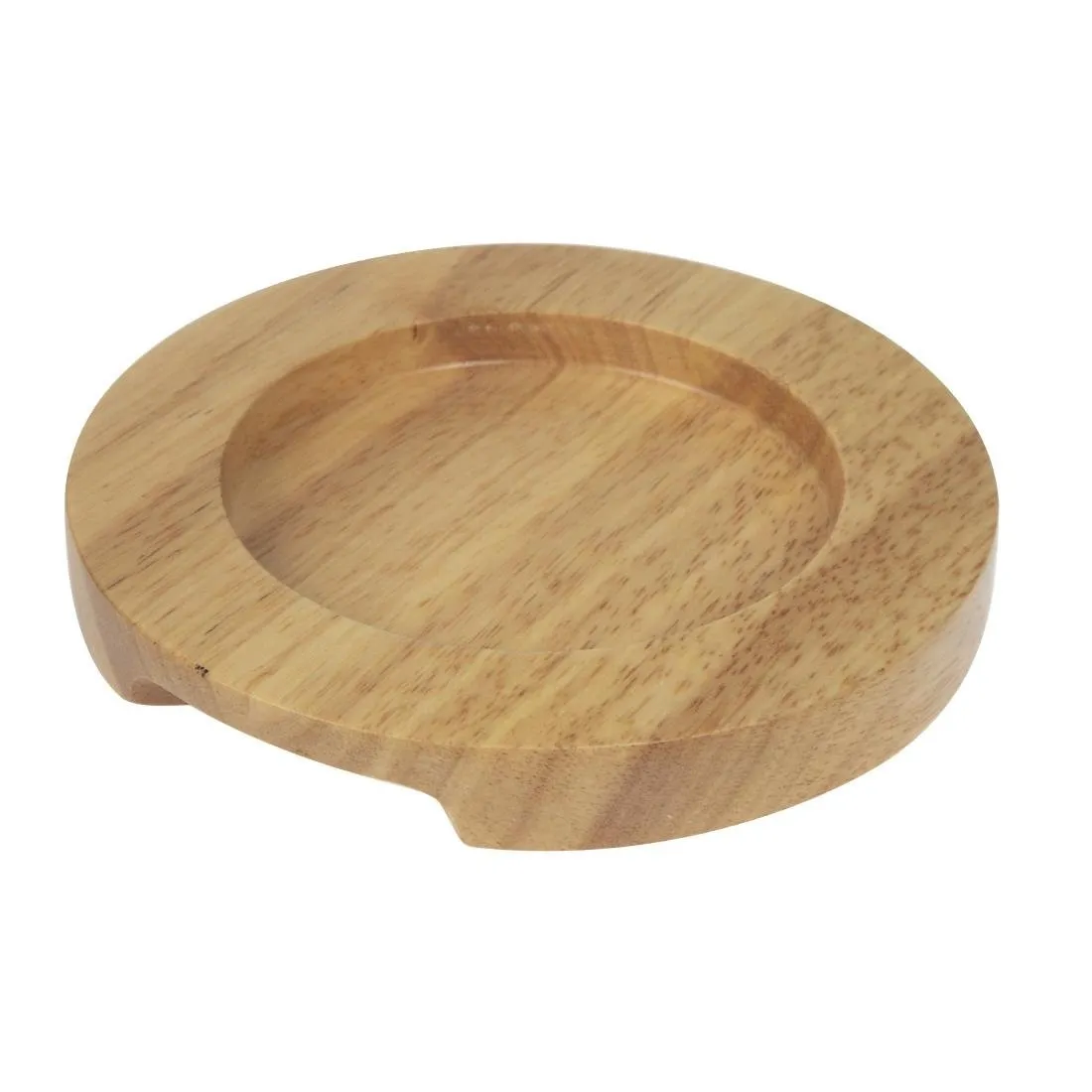 Unterstützung aus hellem Holz für Mini-Cocotte und Mini-Pfanne