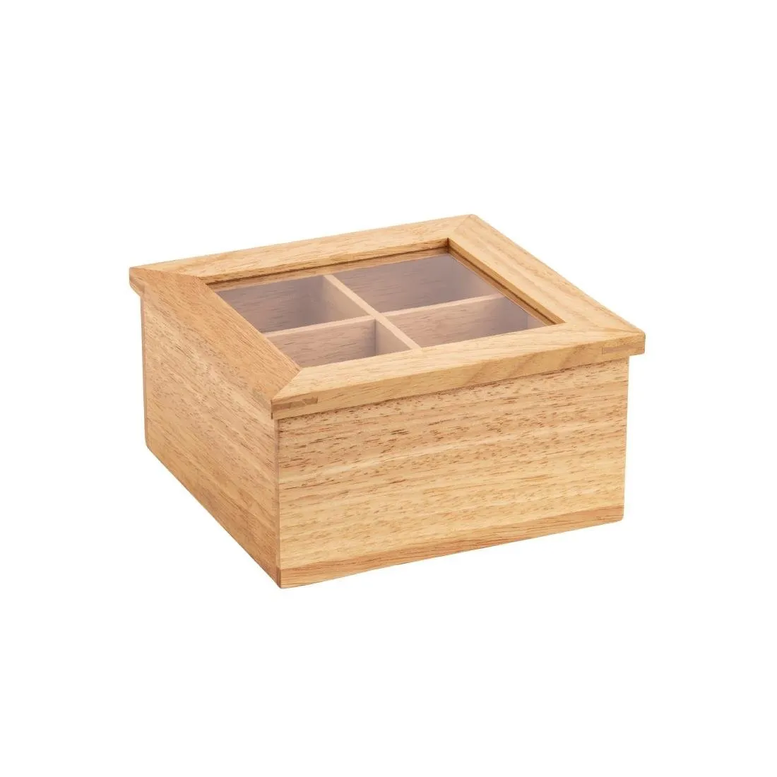 Mini Teebox aus Kautschukholz