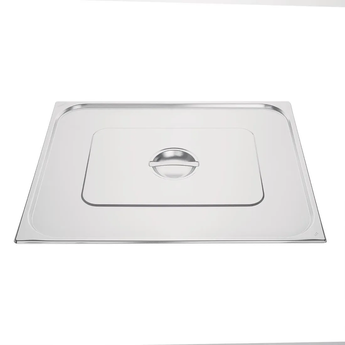 Edelstahl-Doppeldeckel - GN 2/1 Edelstahl