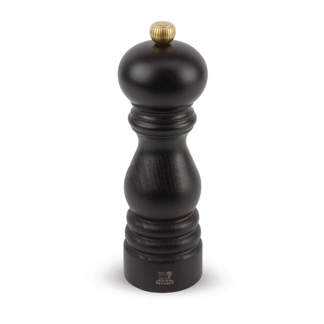 Salzmühle aus dunklem Holz 180 mm