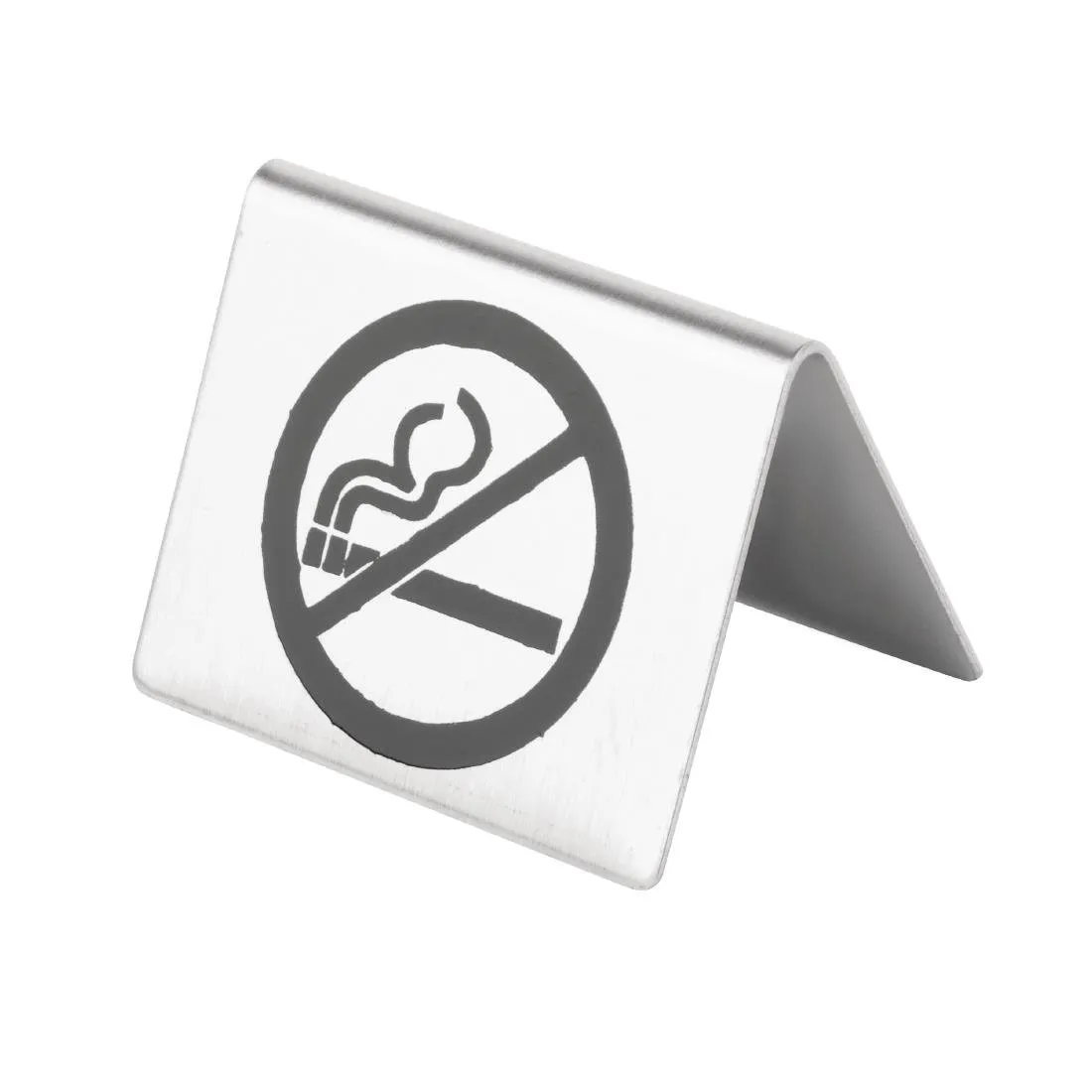 Tischständer aus Edelstahl "Nichtraucher"