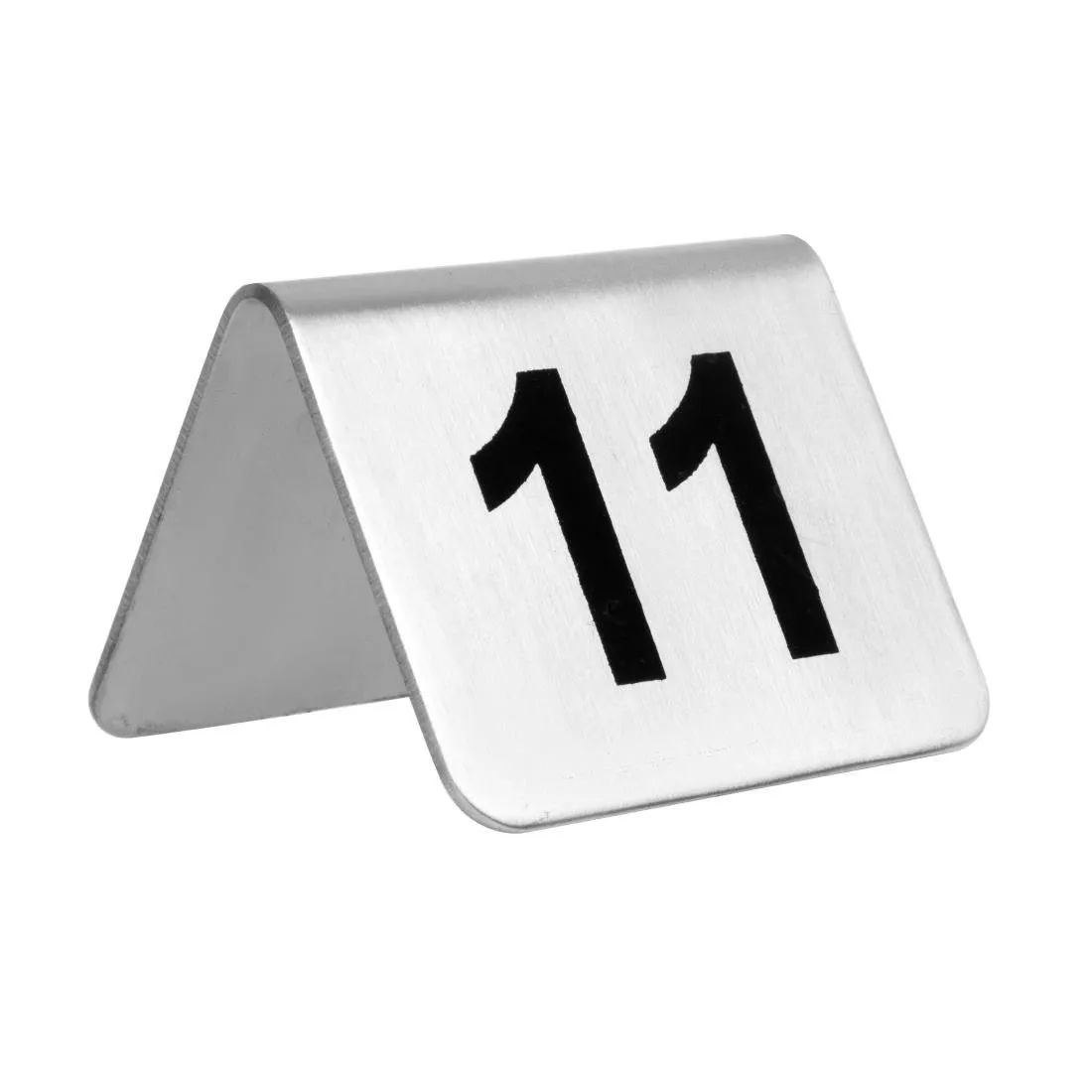 Tischnummern aus Edelstahl 11 bis 20