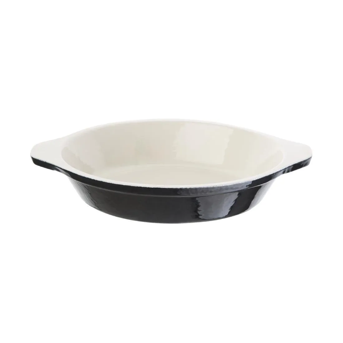 Runde schwarze Auflaufform - 400ml