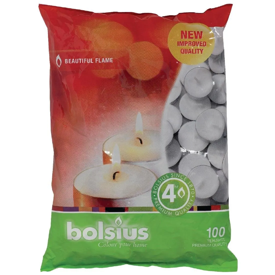 Teelichter 4 Stunden Brenndauer - Packung mit 100