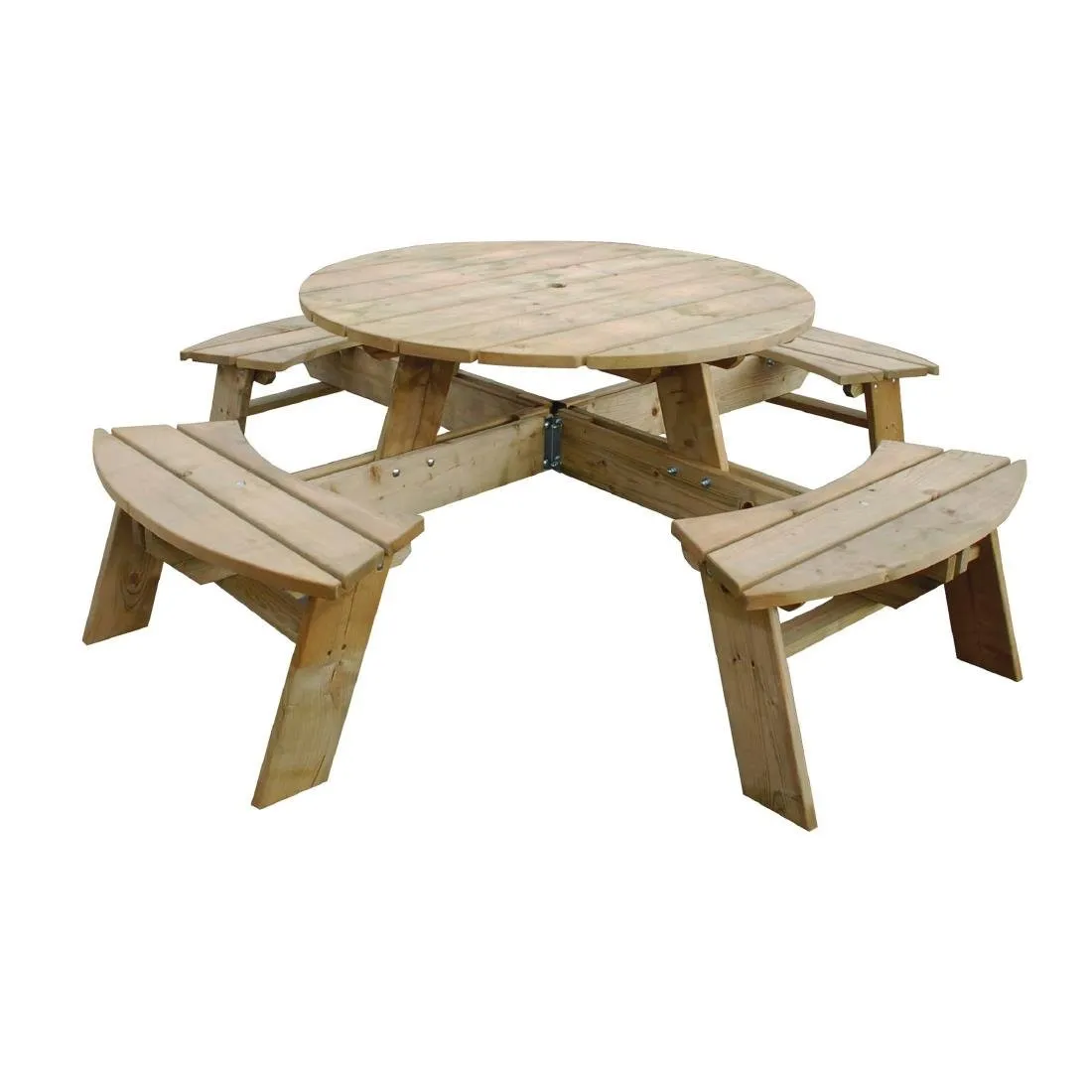 Runder Holztisch für Picknick 2000 mm