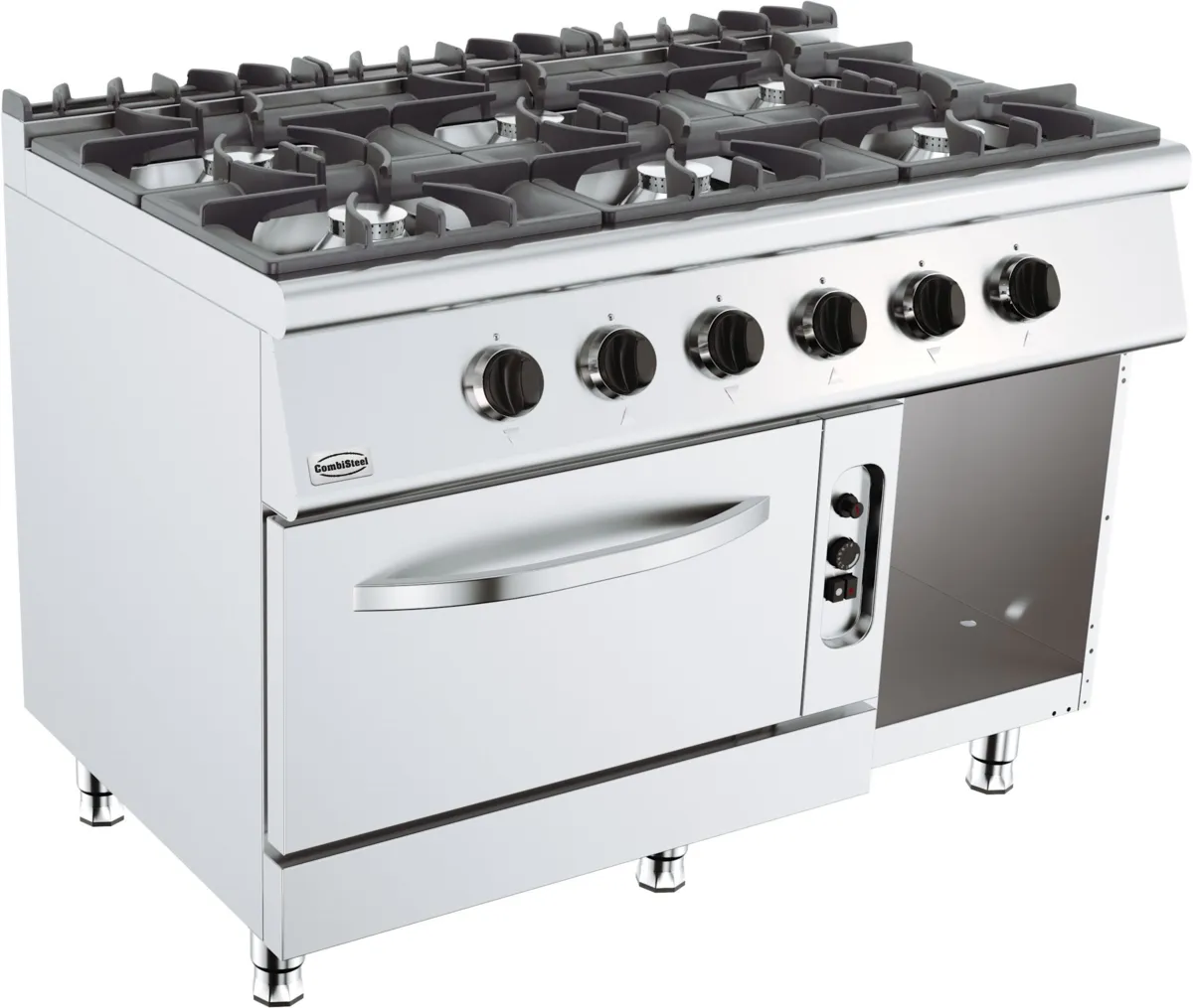 Professioneller Herd 700 mit Gasofen - 6 Brenner