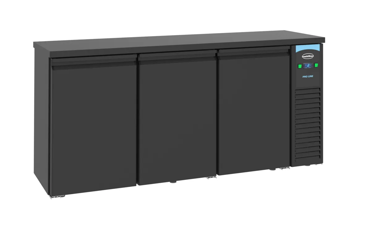 Rückkühltheke - 3-flügelige Volltüren - 500 L