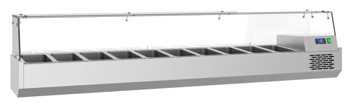 Saladette zum Aufstellen - 10 GN 1/3 Behälter