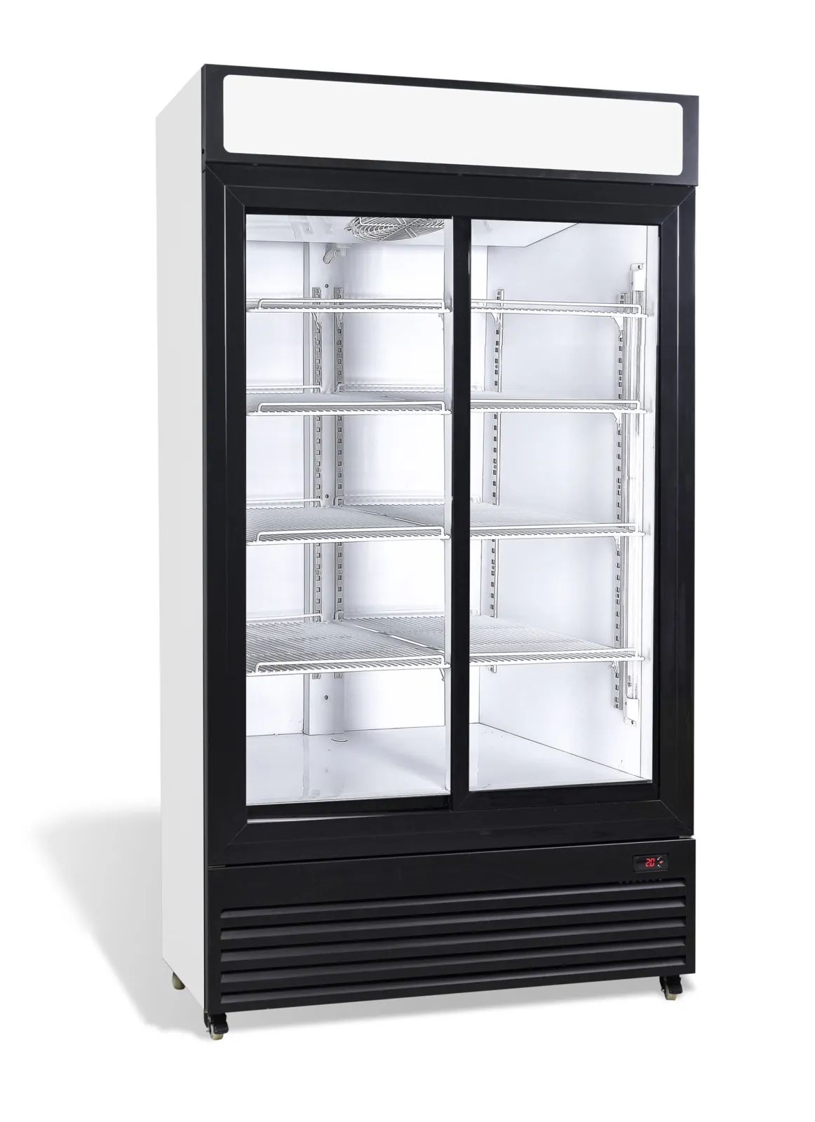 Kühlvitrine für Getränke mit 2 Glastüren - 750 L
