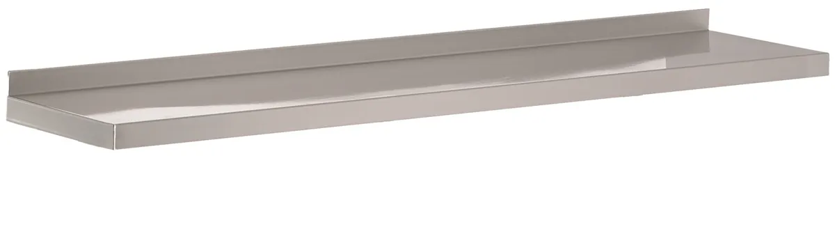 Wandregal aus Edelstahl - L 2000 x T 300 mm
