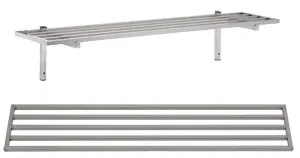 Wandregal mit Sperrholzboden und Halterung – B 1200 x T 300 mm